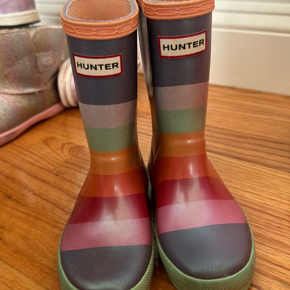 Toddler Girls Hunter Rain Boots Sz 9/10
